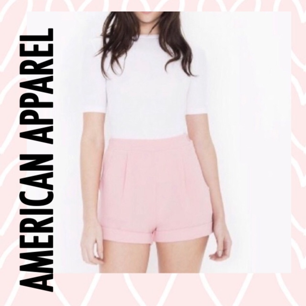 American Apparel pink crepe shorts GREAT PRICE!